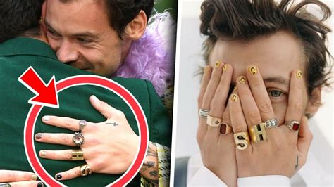 harry styles wearing rings